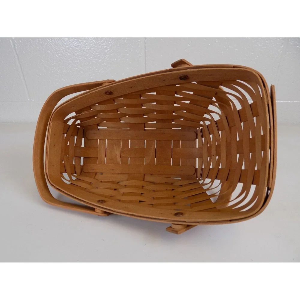 Medium Vegetable Sleigh Basket Double Handle 1990 Longaberger